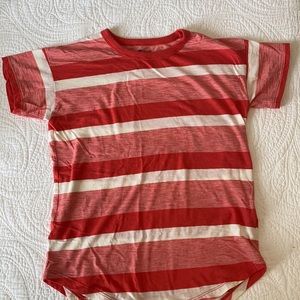 Madewell organic cotton striped t shirt. Extra small